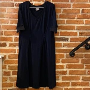 Converse, Navy, mid-length T-shirt Dress, Size XL
